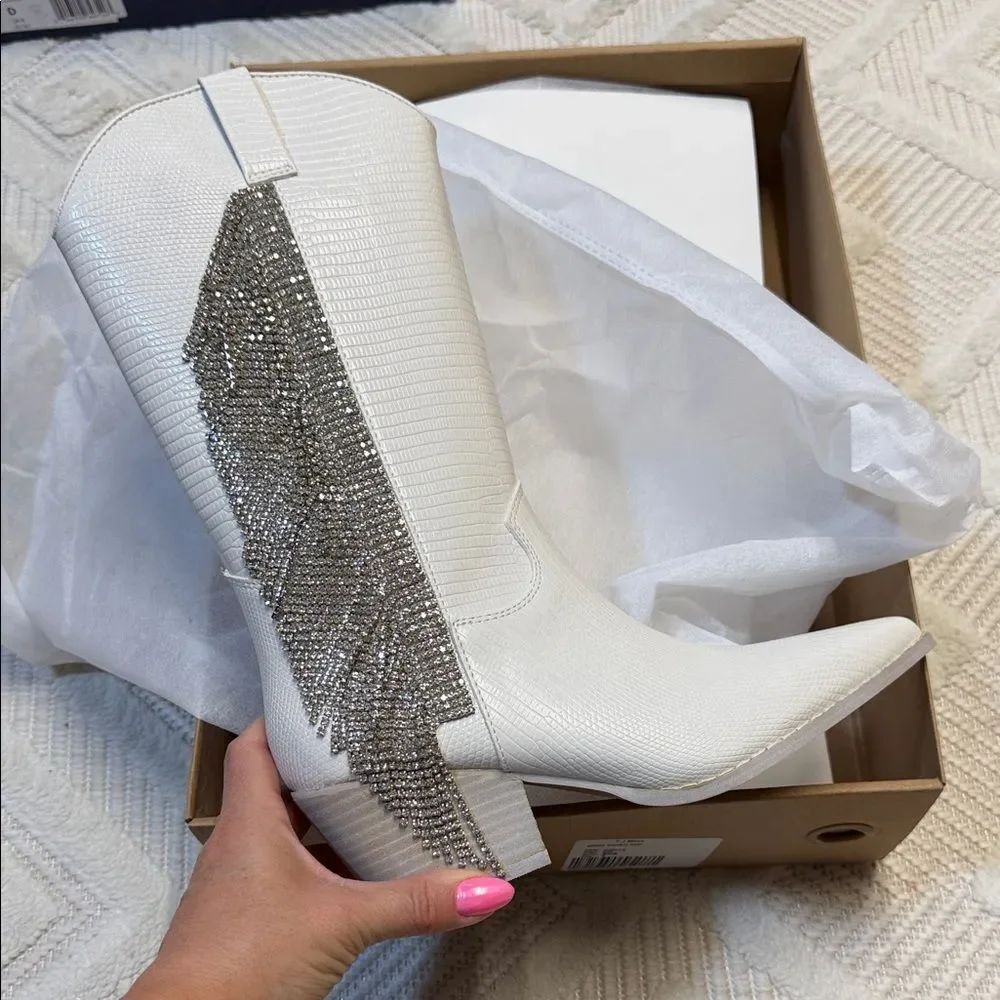 MI.IM - Giselle Western/Cowboy Boot in White